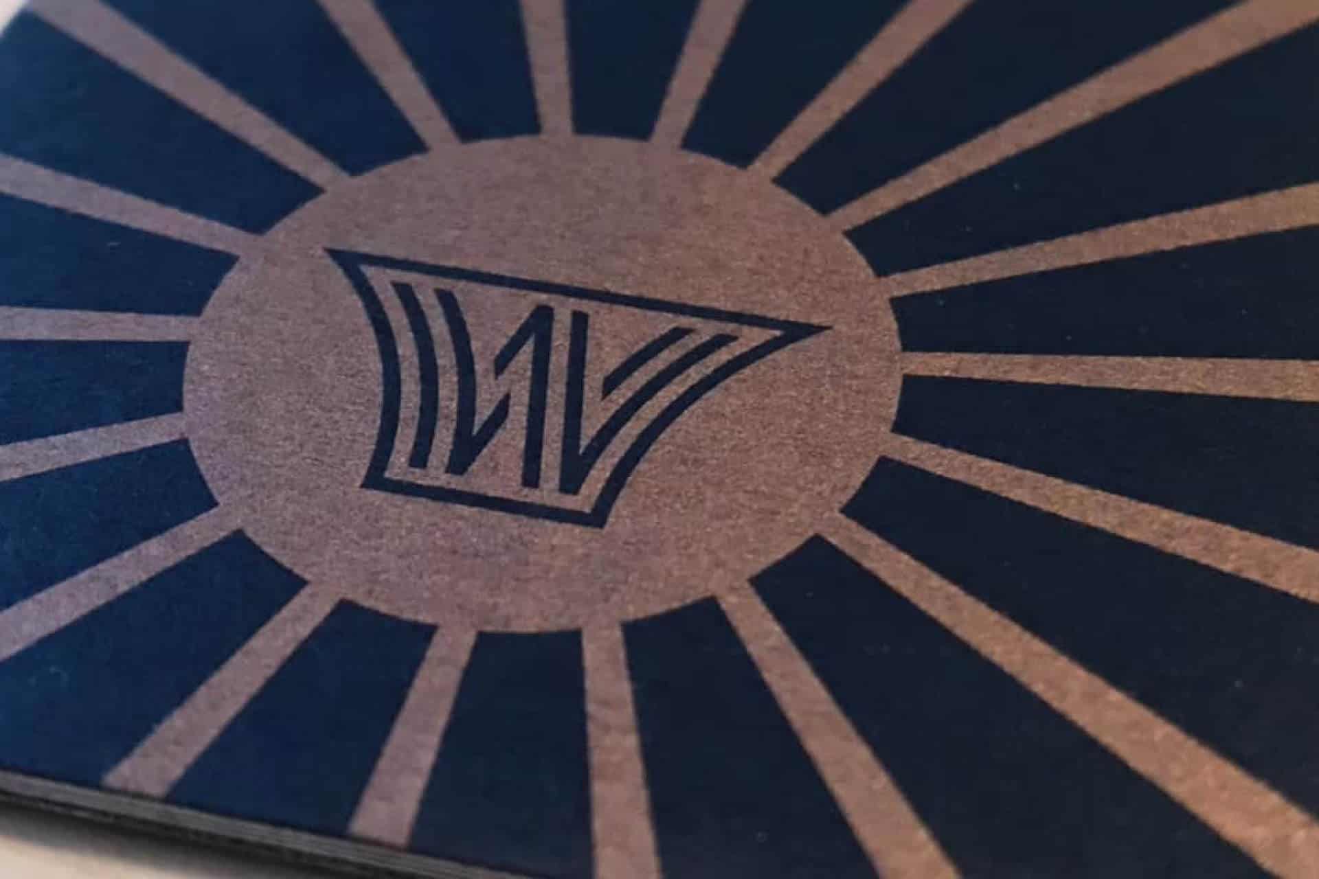 music store branding - bellingham windworks metalic printing