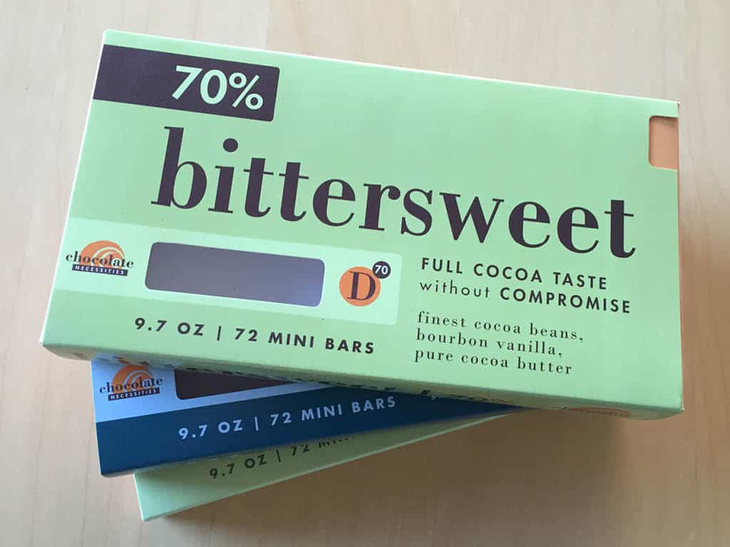 Chocolate Necessities bittersweet chocolate packaging design by Shew Design
