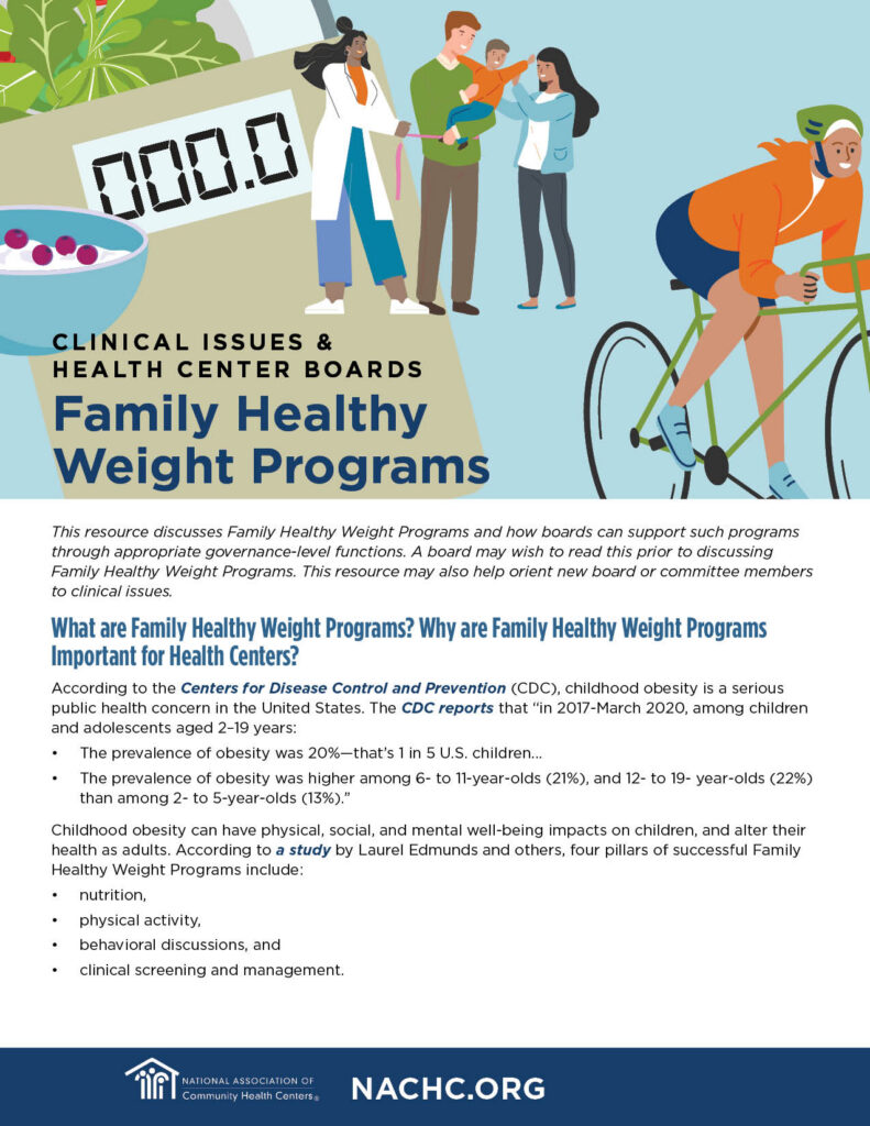 Community health centers graphic design - report cover