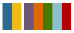 a beautiful color palette of rich colors
