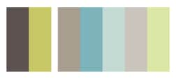 a pale muted color palette